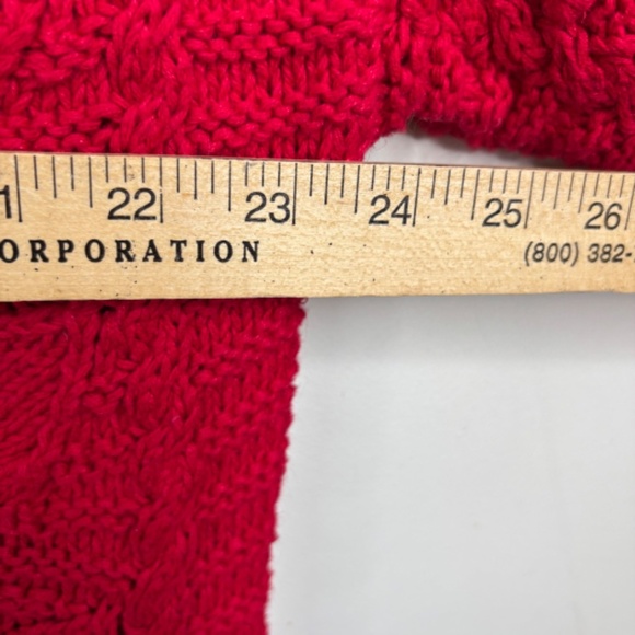 VTG Express Tricot Sweater M Oversized Hand Knit Bobble Festive Holiday Cozy 90s - Picture 8 of 10